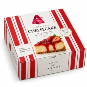 Cheesecake Box printed